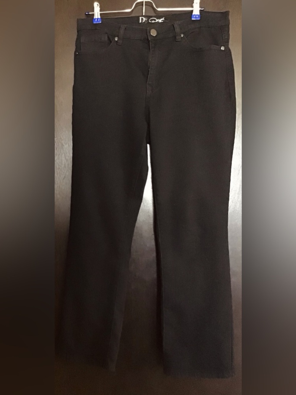 DG2 by Diane Gilman Black Straight Leg Women’s Jeans